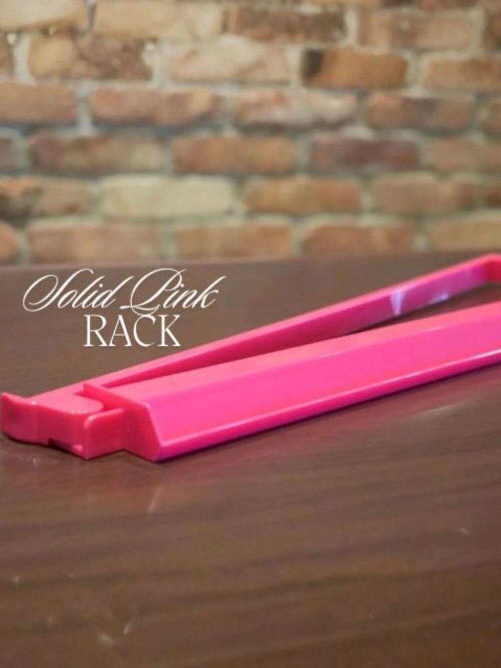Solid Pink Tile Rack - Home Games Board Games Accessory